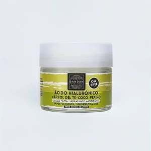Crema facial hialuronico arbol de te
